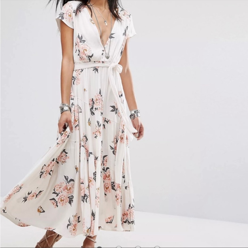 Free People All I Got Floral Printed Maxi Dress, Size 0